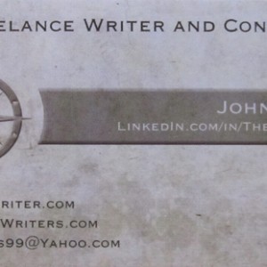 Your freelance writer business cards is a great way to gain new clients. It should have your website and contact info, and also your niches.