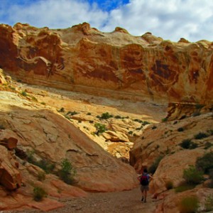 Entrance to Bell Canyon and Little Wild Horse Canyon in Utah's San Rafael Swell. (Photo © John Soares)