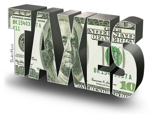 Taxes! Thanks to DonkeyHotey!