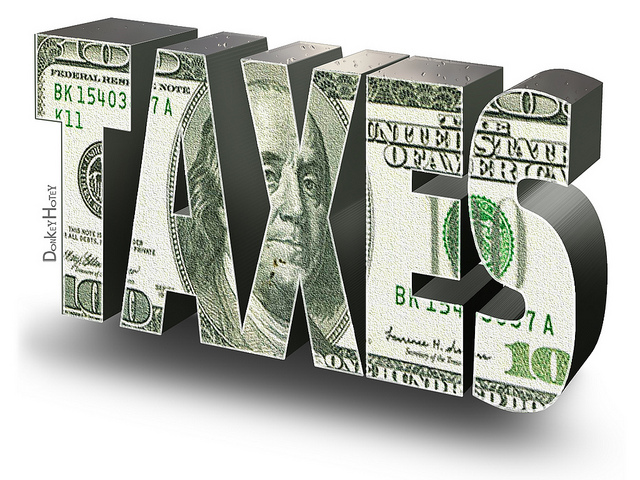 Taxes! Thanks to DonkeyHotey!