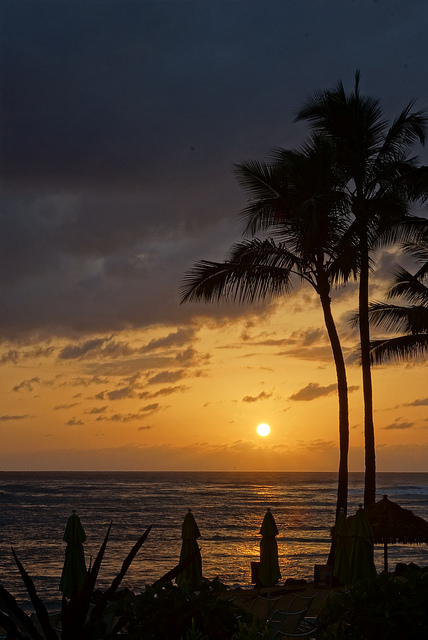Sunset on Kauai, Hawaii. I lived here for 3 years.