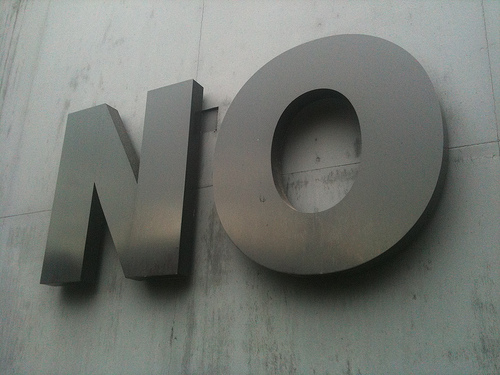 Learn to say NO!