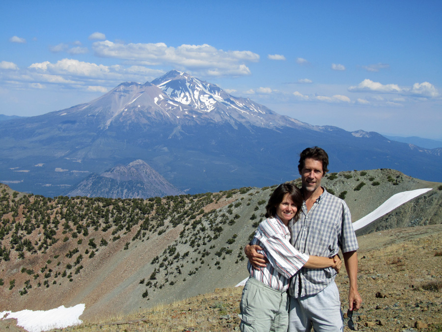 Freelance outdoor writers travel to beautiful destinations. Outdoor writer John Soares on top of Mount Eddy in Northern California.