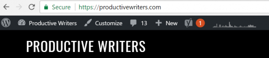 Google Chrome shows the word "secure" and "https:" to indicate a website meets its security standards.